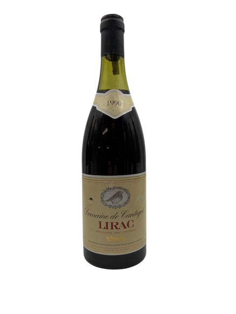 Flasche Rotwein Lirac Domaine de Cantoisele 1990
