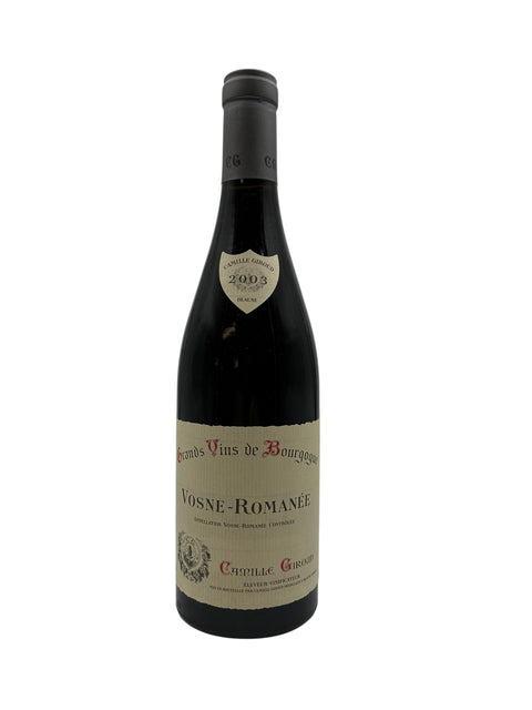 Flasche Rotwein Vosne-Romanée Camille Giroud 2003