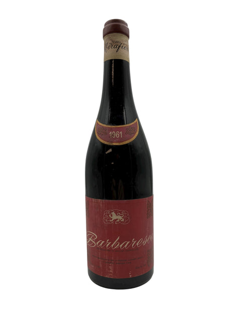 Flasche Rotwein Barbaresco Mirafiore 1961