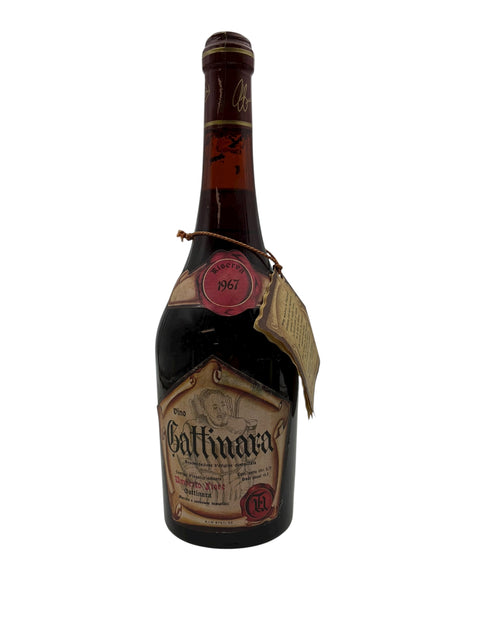 Flasche Gattinara Umberto Vose 1967 Rotwein