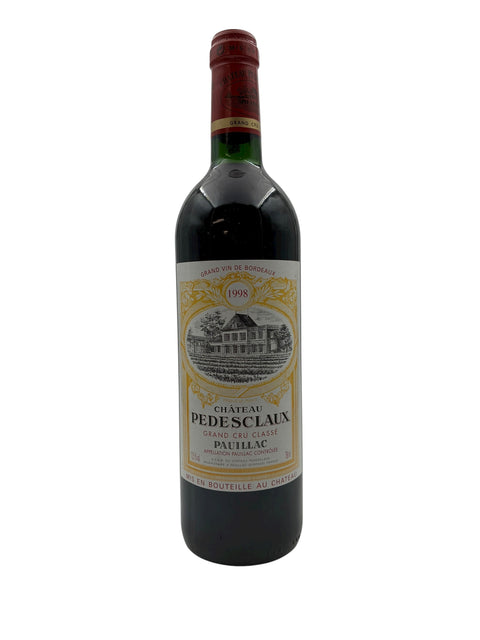 Flasche Rotwein Château Pedesclaux 1998 Pauillac