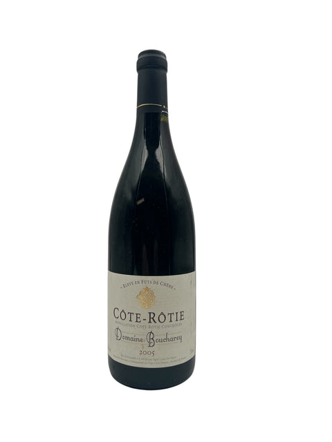 Flasche Rotwein Côte-Rôtie Domaine Bouchaud 2005