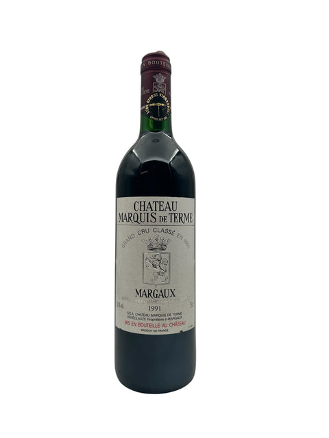 Flasche Chateau Marquis de Terme 1991 aus Margaux, Frankreich