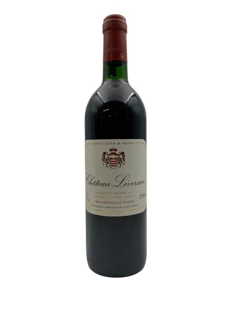 Flasche Rotwein Château Liversan 1990