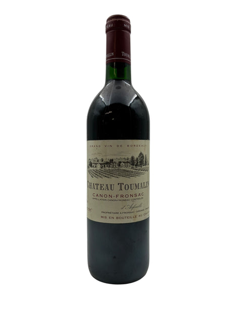 Flasche Rotwein Chateau Toumalin Canon-Fronsac 1990
