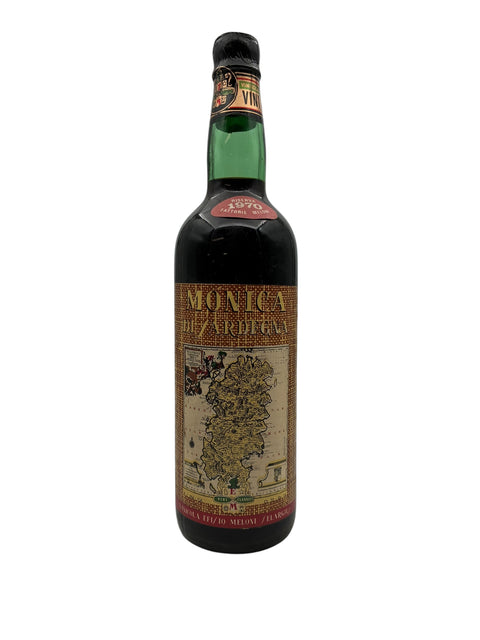 Flasche Rotwein Monica di Sardegna Meloni 1970 aus Sardinien