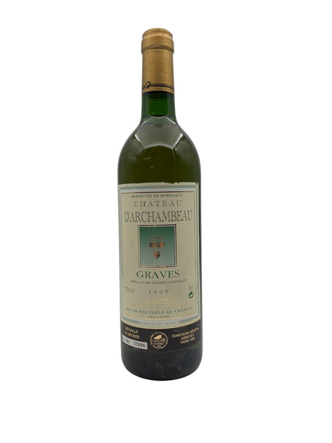 Flasche Graves Chateau d'Archambeau 1995 Weißwein