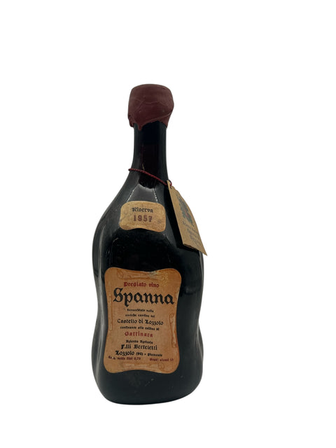 Flasche Rotwein Spanna F.lli Berteletti 1957