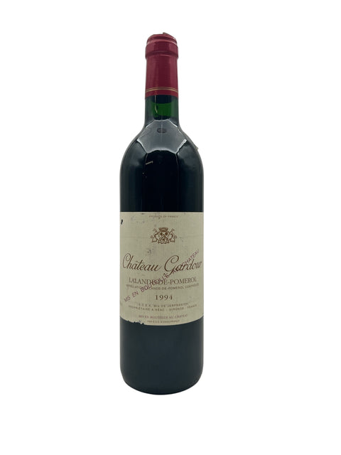Flasche Rotwein Château Gardour 1994 mit Etikett