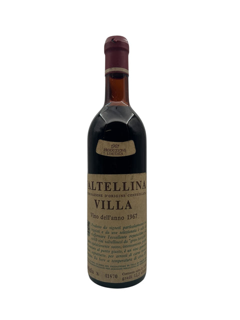 Flasche Rotwein Valtellina Villa 1967