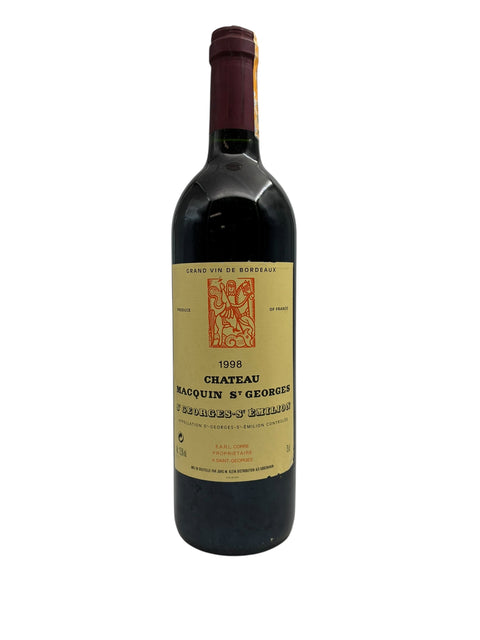 Flasche Rotwein Chateau Macquin St Georges 1998