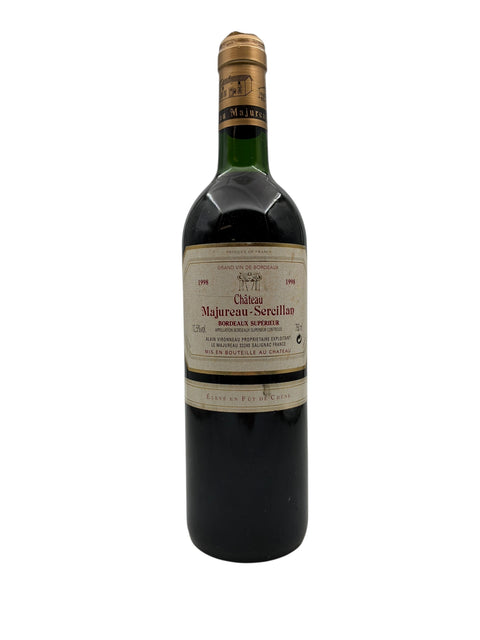 Flasche Bordeaux-Rotwein Château Majureau-Sercillan 1998