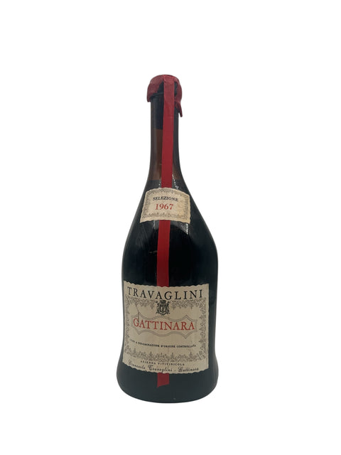 Flasche Gattinara Travaglini 1967 Rotwein