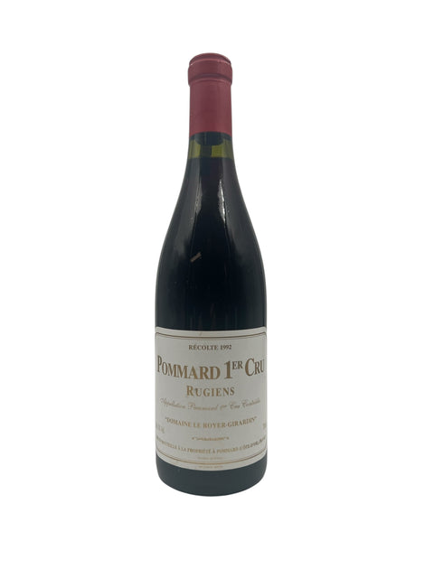 Flasche Pommard Domaine Le Royer-Girardin 1992