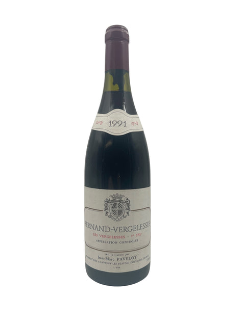 Flasche Pernand-Vergelesse Jean-Marc Pavelot 1991 Rotwein