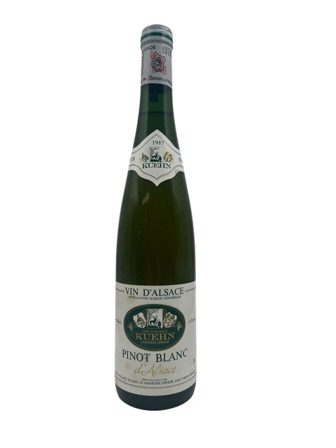 Flasche Pinot Blanc Kuehn 1987 Weißwein