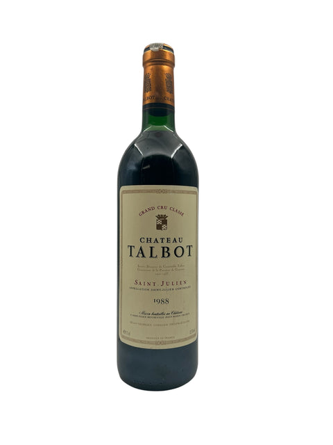 Flasche Rotwein Saint-Julien Château Talbot 1988
