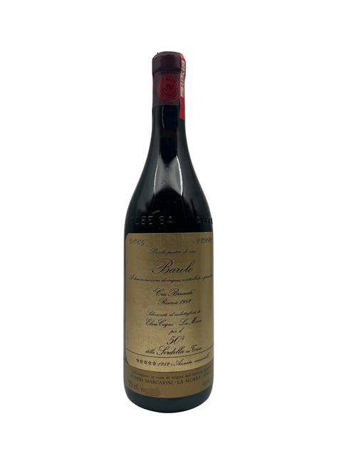 Flasche Rotwein Barolo Poderi Marcarini 1982