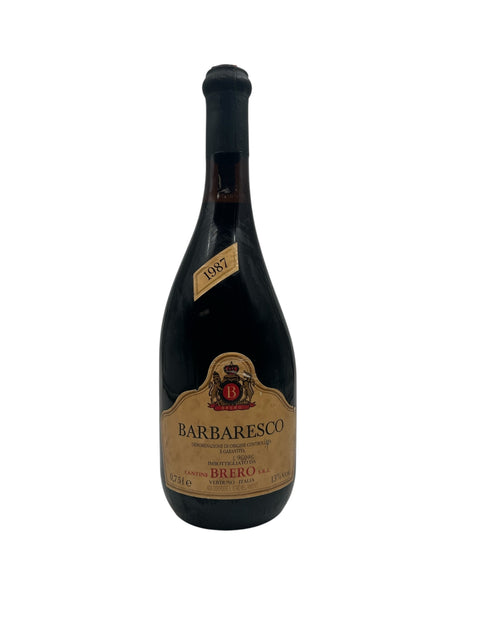 Barbaresco Brero 1987 Flasche im eleganten Design