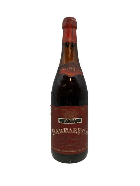Flasche Rotwein Barbaresco Giordano 1980