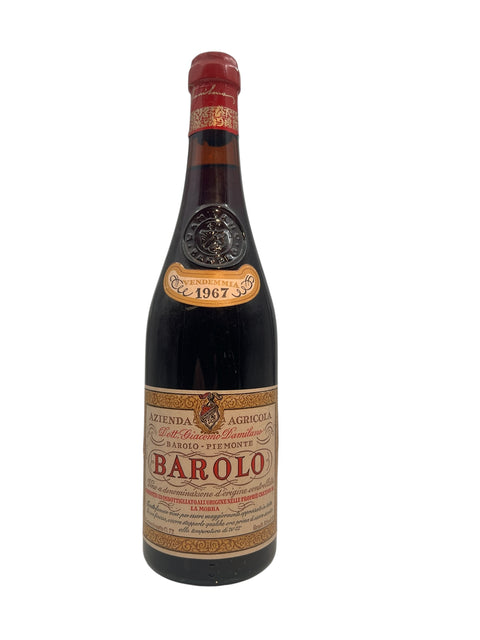 Flasche Barolo Damilano Jahrgang 1967 mit edlem Vintage-Etikett
