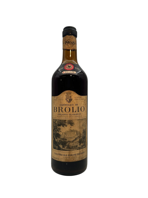 Flasche Chianti Classico Castello di Brolio 1968 Rotwein