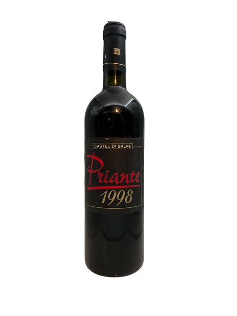 Flasche Rotwein Priante Castel di Salve 1998