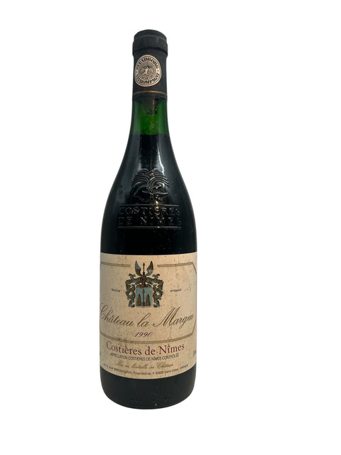Flasche Rotwein Château la Margue 1990 aus Costières de Nîmes