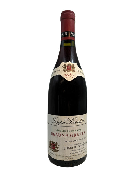 Flasche Rotwein Beaune Grèves Joseph Drouhin 1987