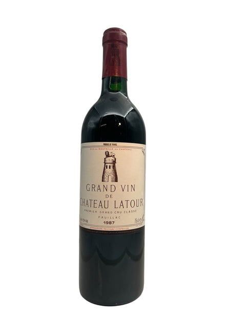 Flasche Rotwein Grand Vin de Château Latour 1987