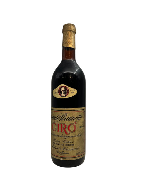 Flasche Rotwein Cirò aus dem Jahr 1977 von Tenute Prianetto