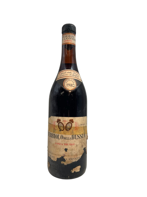 Flasche Rotwein Nebbiolo Conterno Fantino 1980
