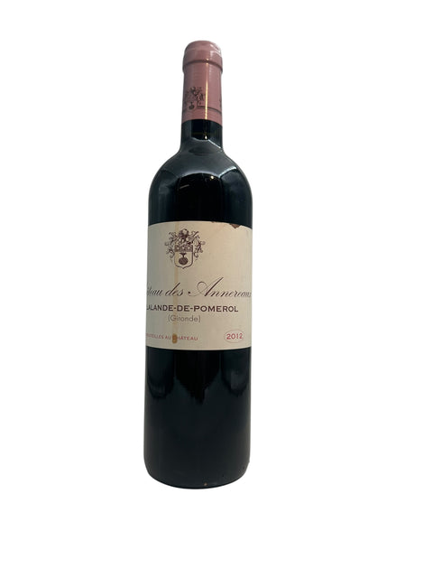 Flasche Rotwein Château des Annereaux 2012