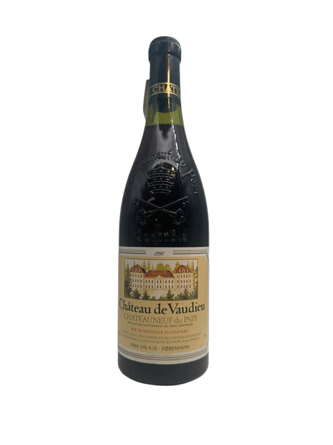 Flasche Rotwein Châteauneuf du Pape Château de Vaudieu 1990