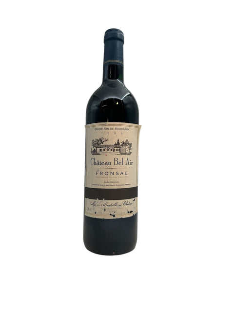 Flasche Rotwein Château Bel Air 1999 von Fronsac