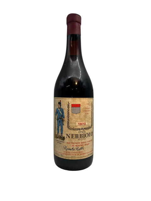 Flasche Nebbiolo Renato Ratti 1973 im Detail