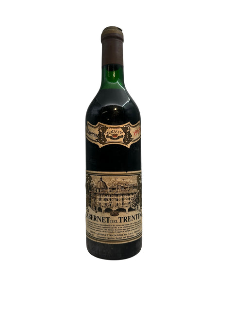 Flasche Rotwein Cabernet del Trentino Cavit 1967