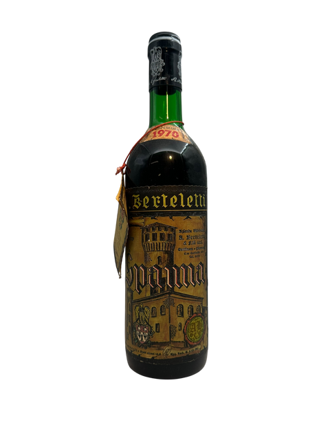 Flasche Rotwein Spanna Berteletti 1970