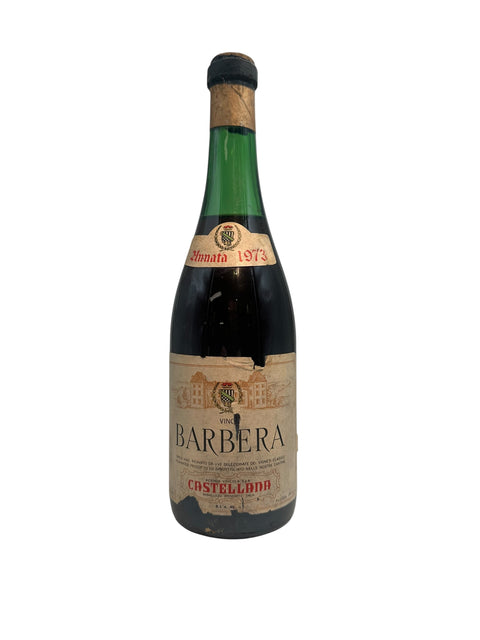 Barbera-Wein Castellina 1973 Flasche