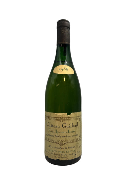 Flasche Weißwein Château Gaillard Pouilly-sur-Loire 1988