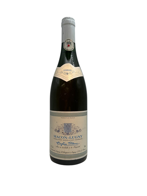 Flasche Macon Lugny Eugène Blanc 1993 Weißwein
