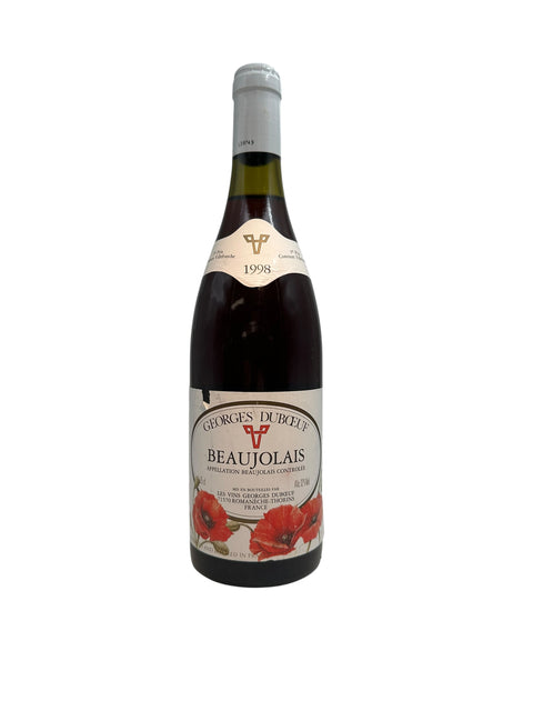 Eine Flasche Beaujolais Georges Duboeuf Jahrgang 1998