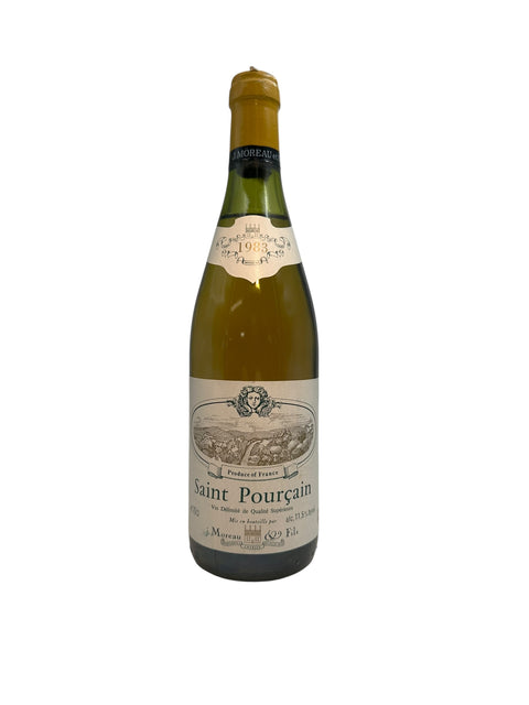 Flasche Weißwein Saint Pourçain J Moreau 1983