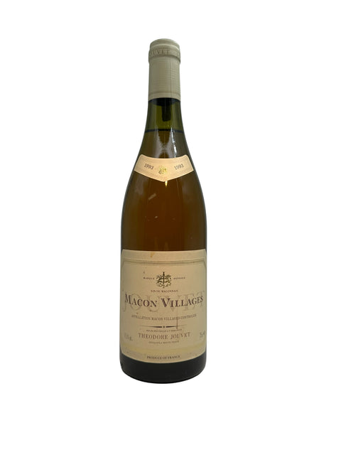 Flasche Mâcon-Villages Théodore Jouvet 1993 Weißwein