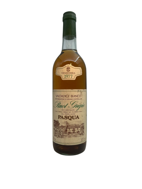 Flasche Pinot Grigio Pasqua 1977 Weißwein