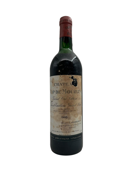 Flasche Rotwein Château Cap de Mourlin 1985