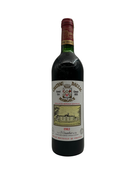 Flasche Rotwein Chateau Dauzac 1983 aus Margaux