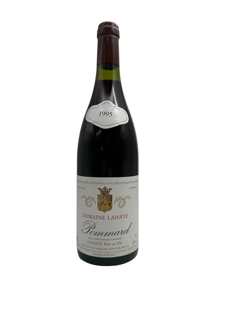 Flasche Pommard-Rotwein von Domaine Lahaye, Jahrgang 1995