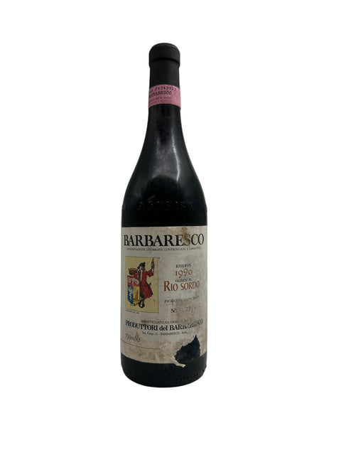 Flasche Rio Sordo Barbaresco 1990 von Produttori del Barbaresco