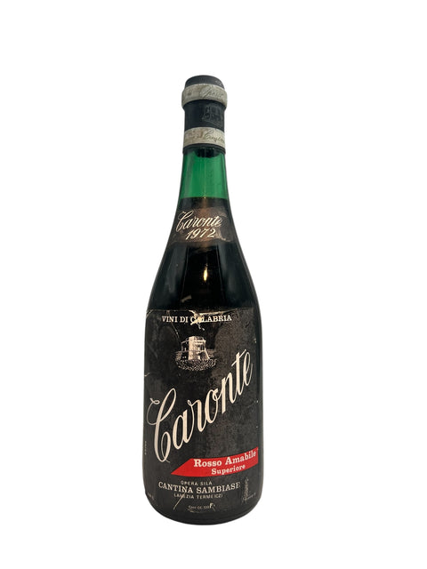 Flasche Caronte Cantina Sambiase 1972 Rotwein